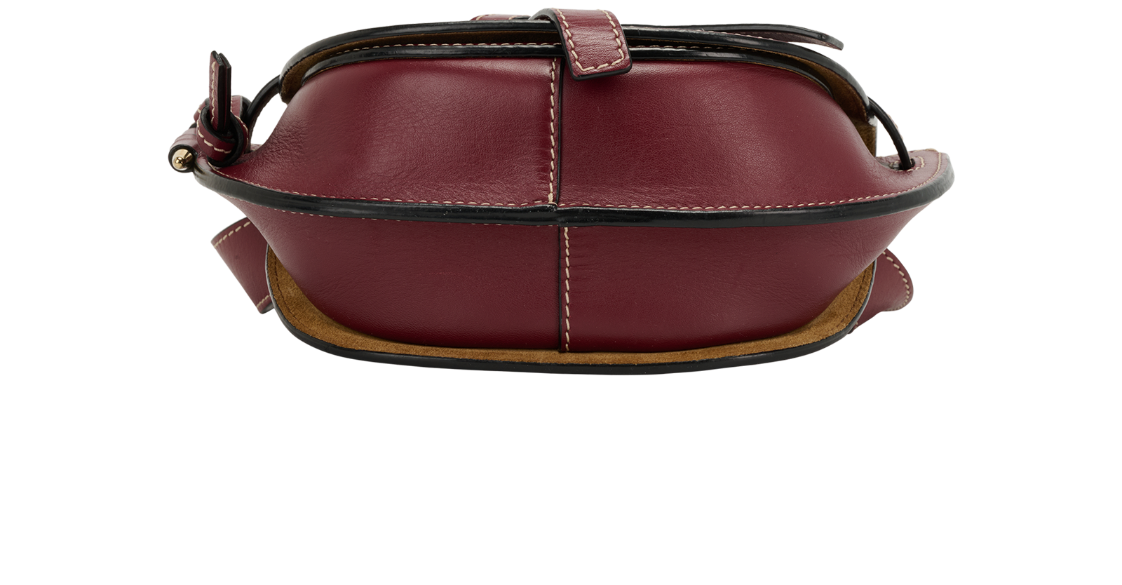 Mini Gate Belt Bag, &pound;495, Handbags, Burgundy, Leather, Top view